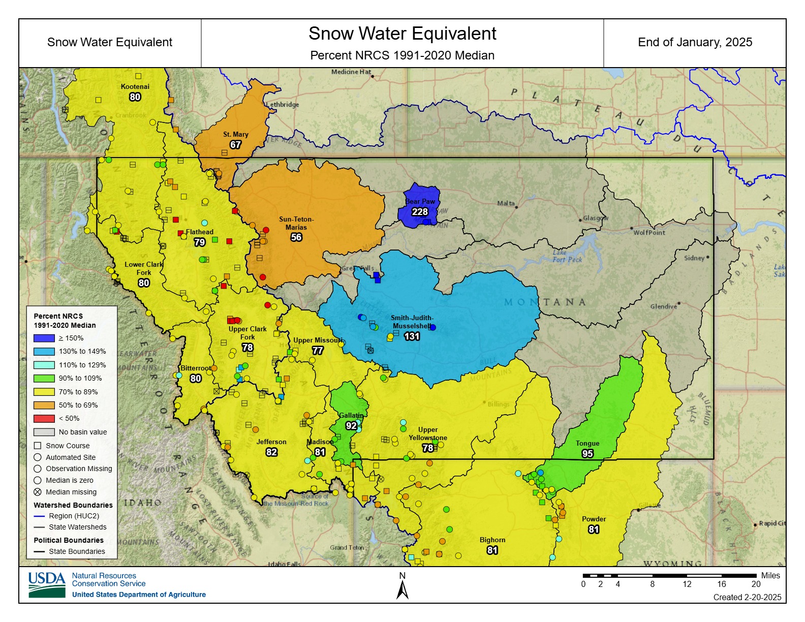 February 2025 Basin Map