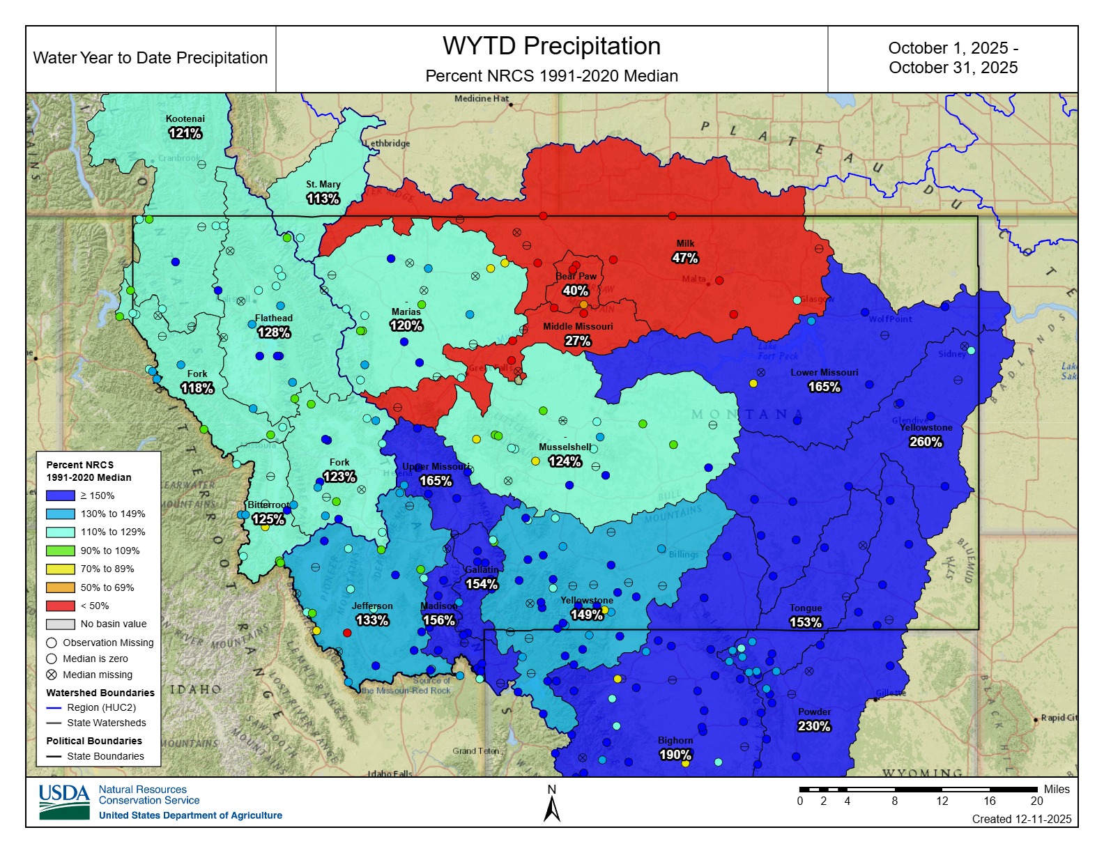 November 2025 Basin Map