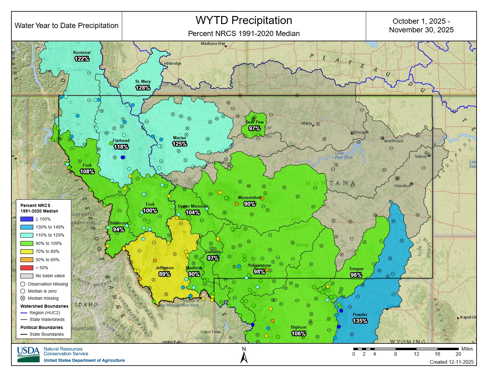 December 2025 Basin Map