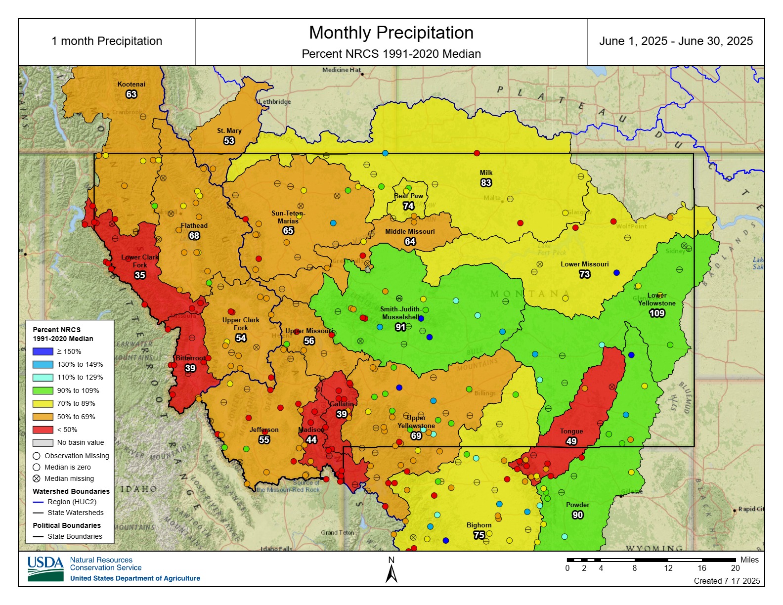 July 2025 Basin Map