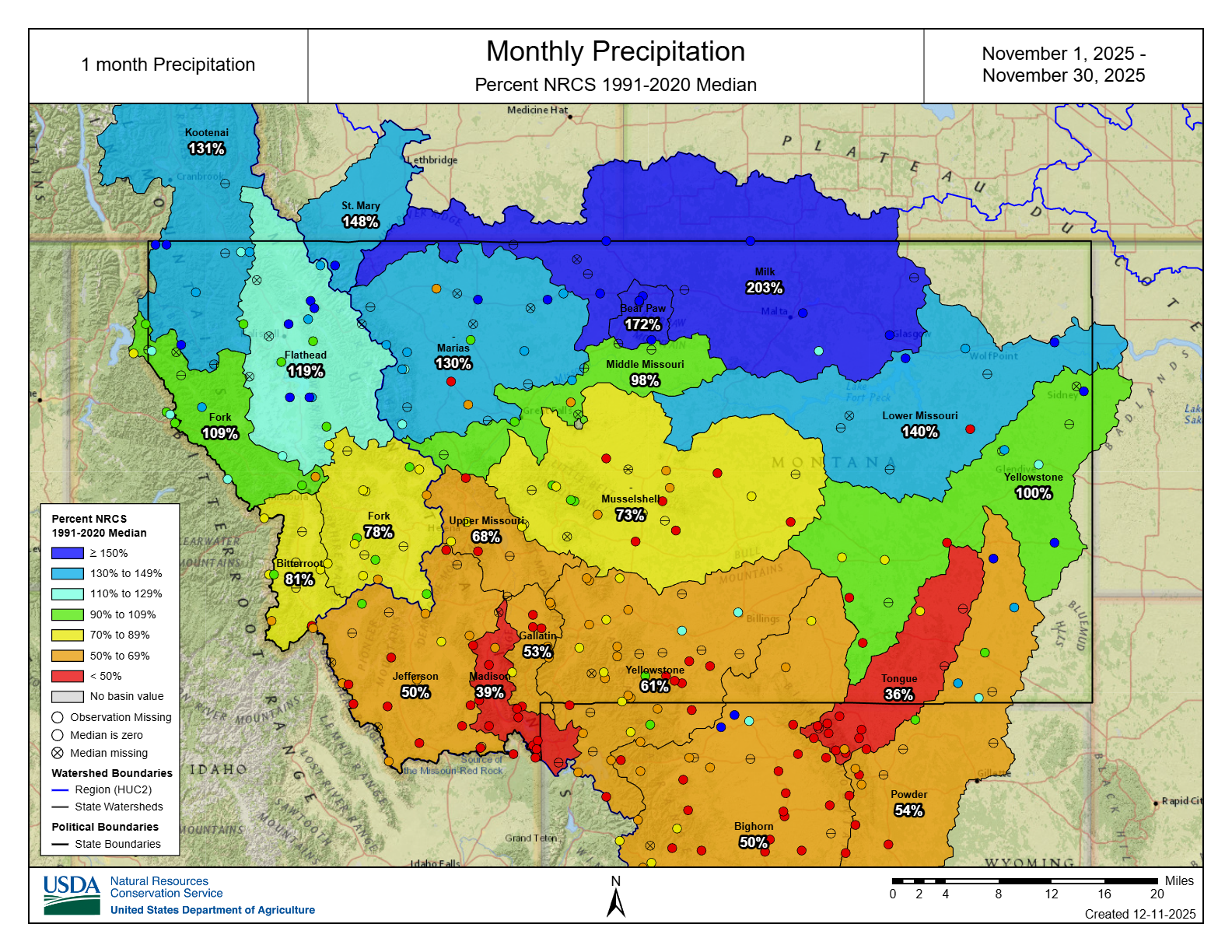 December 2025 Basin Map